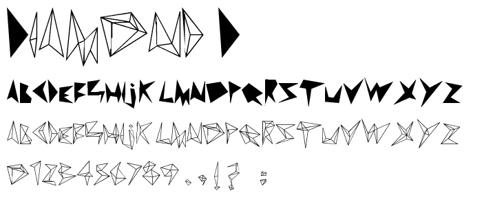 diamond d font